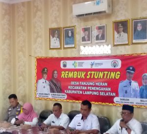 Kepala Desa Tanjung Heran kecamatan Penengahan Gelar Rembuk Stanting