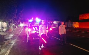 Anggota Polsek Turi Rutin Laksanakan Patroli Blue Light Malam Hari Antisipasi 3C