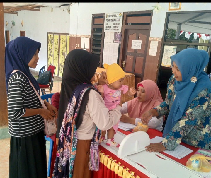 Pemdes Sumberagung Tulungagung Gelar Posyandu Untuk Pastikan Kesehatan Balita