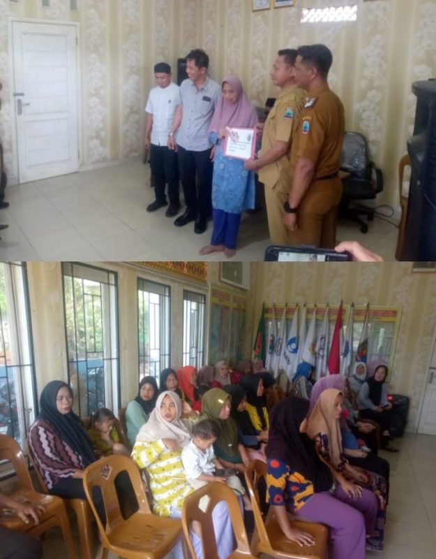 Pemdes Tanjung Heran Salurkan BLT-DD Triwulan II dan Bagikan Insentif
