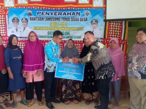 Pemerintah Desa Bulok Lampung Selatan Salurkan BLT- DD Kemiskinan Ekstrem Triwulan lll