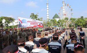 Polres Lamongan Gelar Apel Kebangsaan dan Doa Bersama Jogo Lamongan 